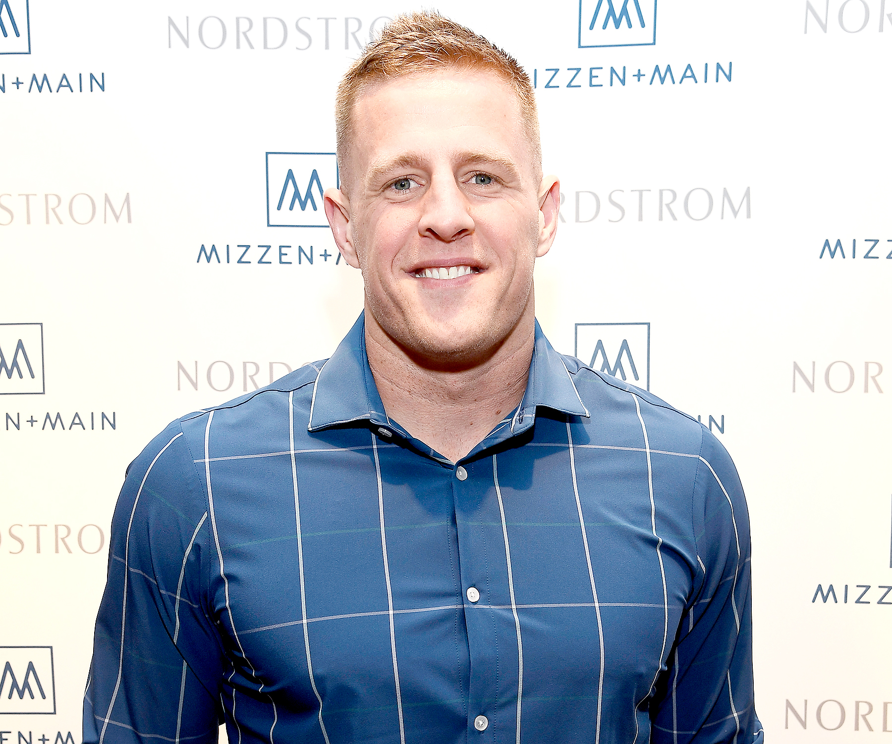 J.J. Watt celebrates Mizzen+Main at Nordstrom Houston Galleria on February 1, 2017 in Houston, Texas.