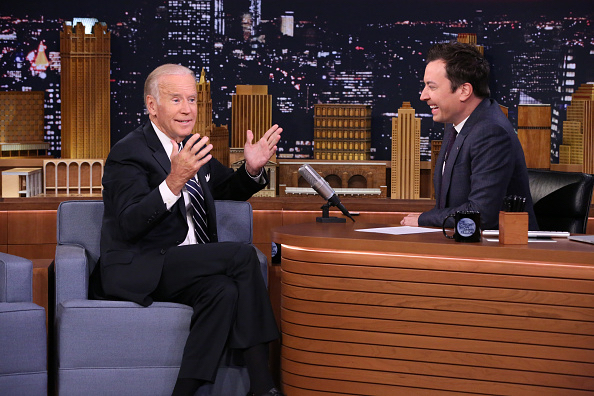Joe Biden and Jimmy Fallon