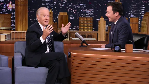 Joe Biden and Jimmy Fallon