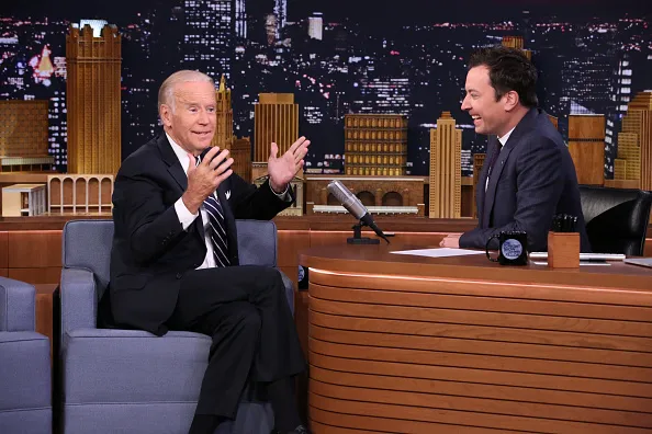 Joe Biden and Jimmy Fallon