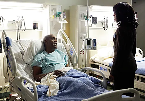 Joe Morton and Kerry Washington on Scandal