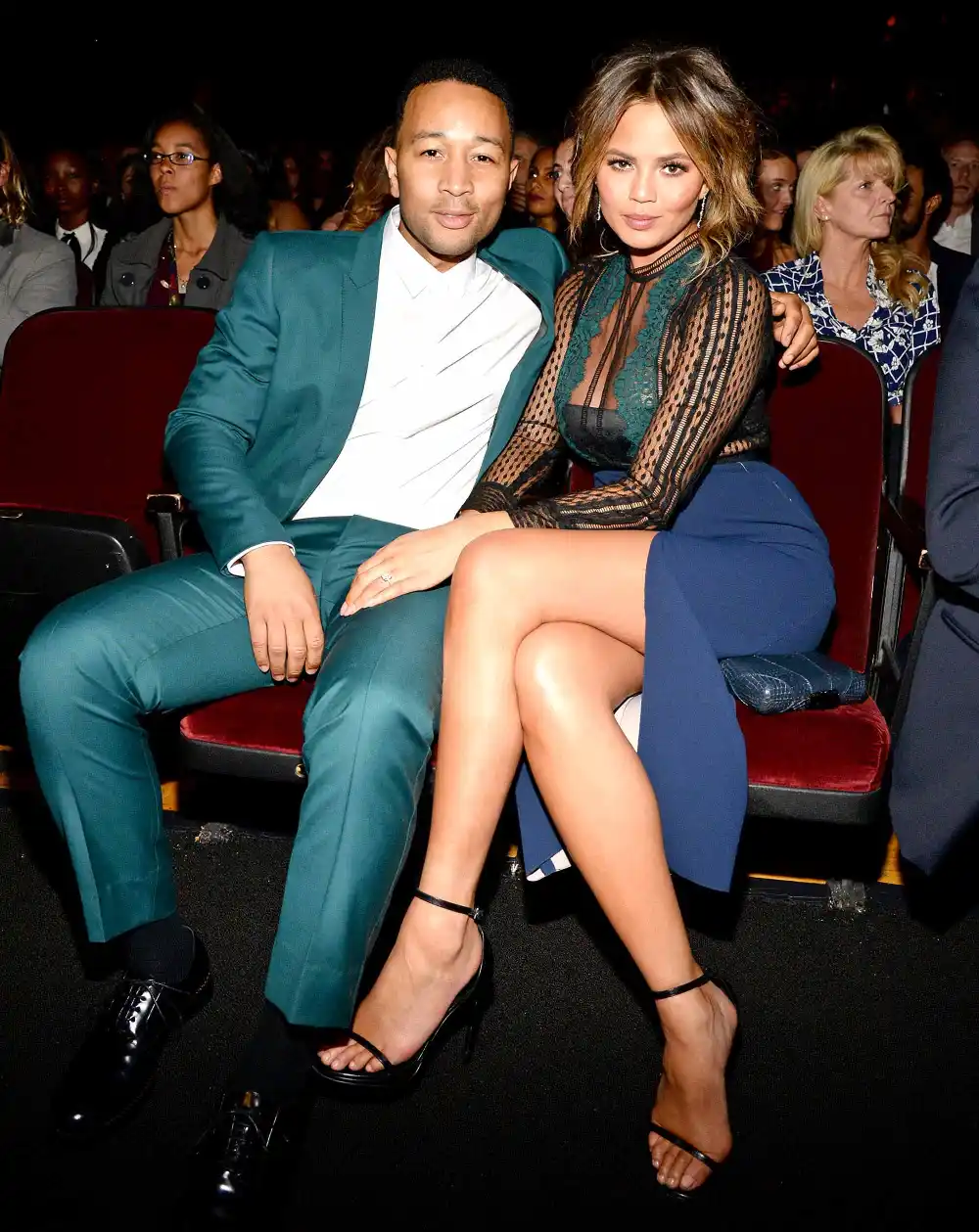 Chrissy Teigen speaks onstage at A+E Networks