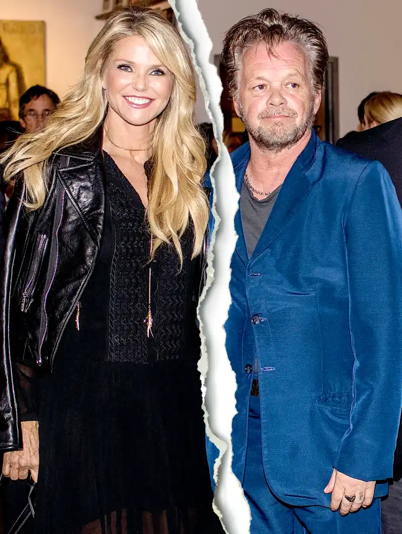 Christie Brinkley and John Mellencamp attend Mr. Mellencamp's "The Isolation Of Mister" art exibition opening at the ACA Galleries on October 21, 2015 in New York City.
