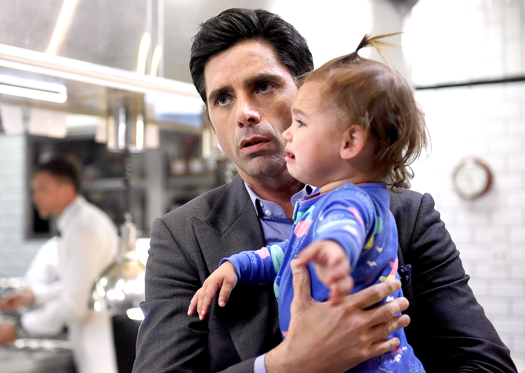 Jimmy (John Stamos) and Edie (Layla / Emelia Golfieri) in Fox's Grandfathered.