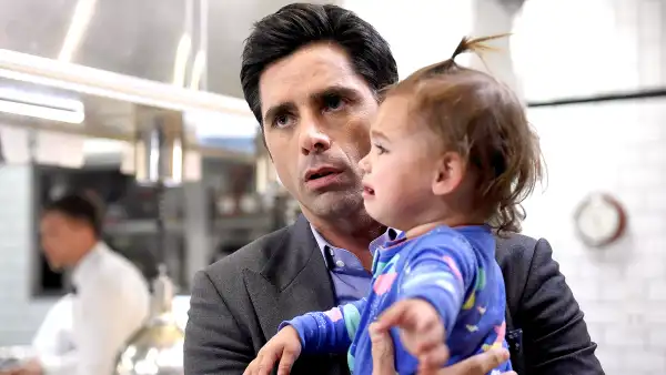 Jimmy (John Stamos) and Edie (Layla / Emelia Golfieri) in Fox's Grandfathered.