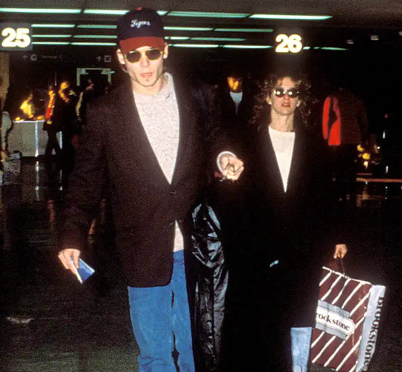 Johnny Depp and Jennifer Grey in 1989.