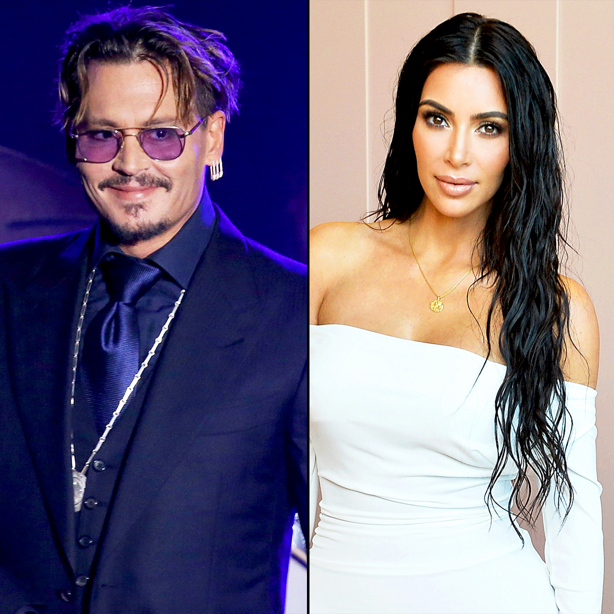 Johnny Depp and Kim Kardashian