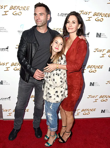Johnny McDaid, Courteney Cox and Coco Arquette