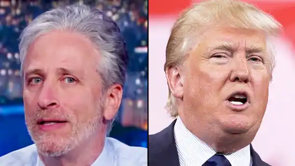 Jon Stewart and Donald Trump