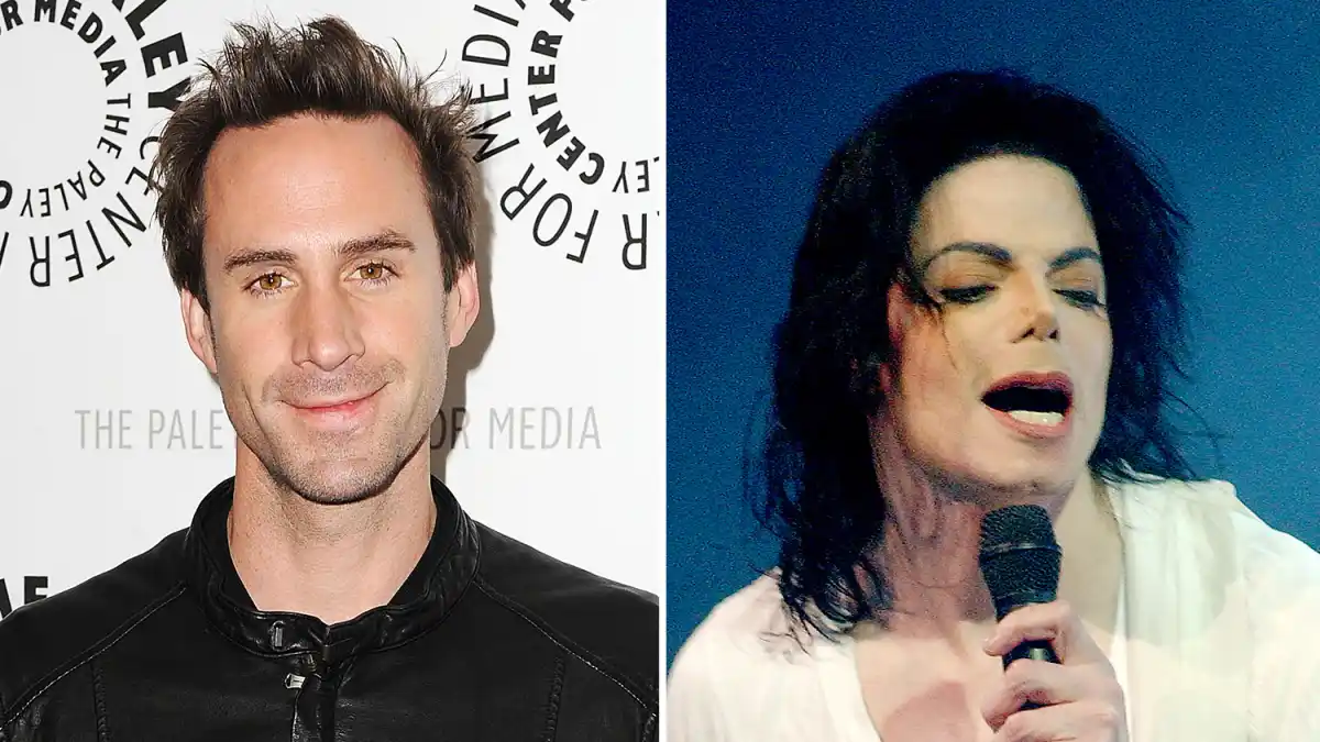 Joseph Fiennes and Michael Jackson
