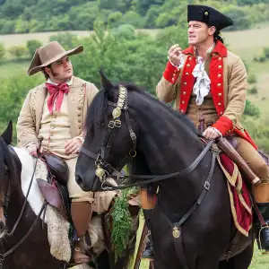 Josh Gad Luke Evans Beauty and The Beast