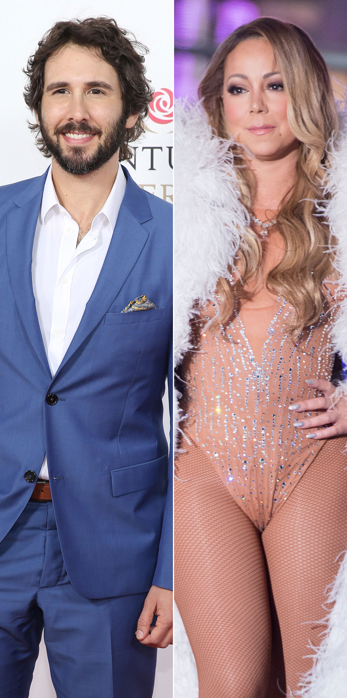 Josh Groban and Mariah Carey