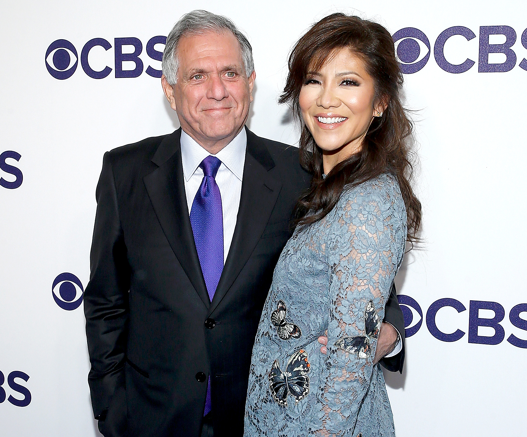 Leslie Moonves and Julie Chen attend the CBS Upfront at The Plaza Hotel in New York City on May 17, 2017.
