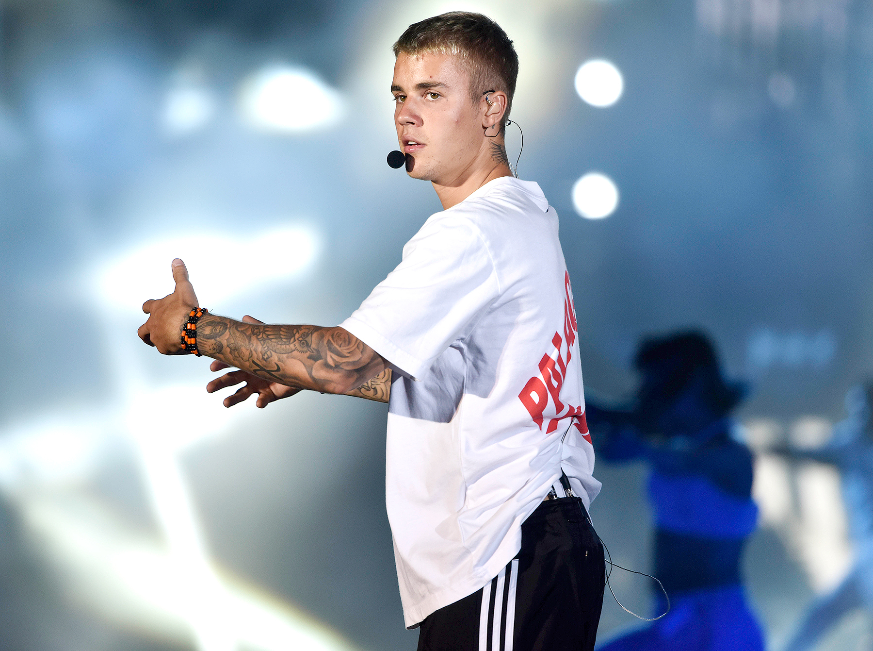 Justin Bieber performs for his purpose tour at D.Y. Patil Stadium, Nerul, on May 10, 2017 in Mumbai, India. Pratik Chorge/Hindustan Times via Getty Images