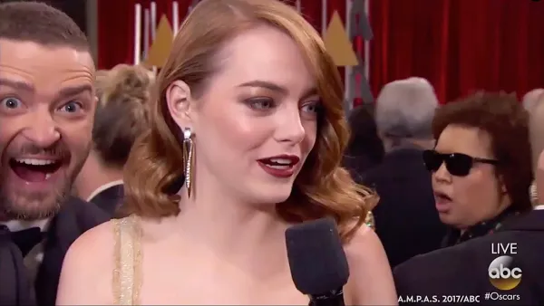 Justin Timberlake and Emma Stone