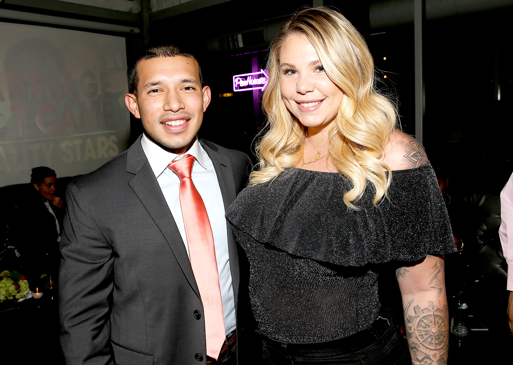 Javi Marroquin and Kailyn Lowry attend the exclusive premiere party for Marriage Boot Camp Reality Stars Season 9 hosted by WE tv on October 12, 2017 in New York City.