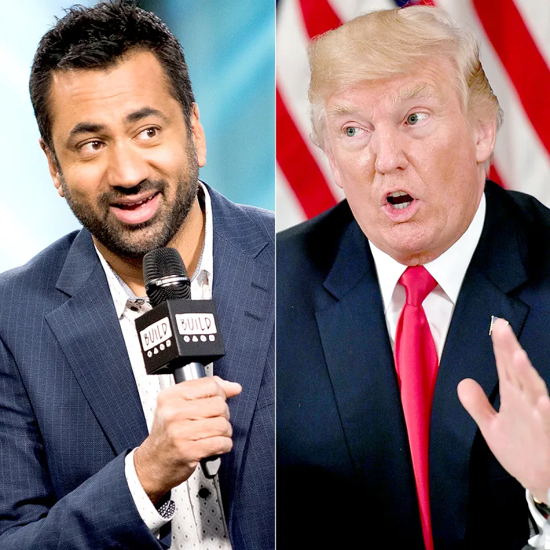 Kal Penn and Donald Trump