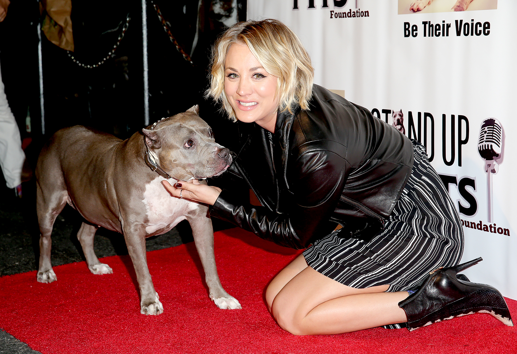 Kaley Cuoco attends the Stand Up For Pits Comedy Benefit at The Improv on November 8, 2015.