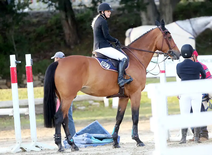 Kaley Cuoco horseback riding