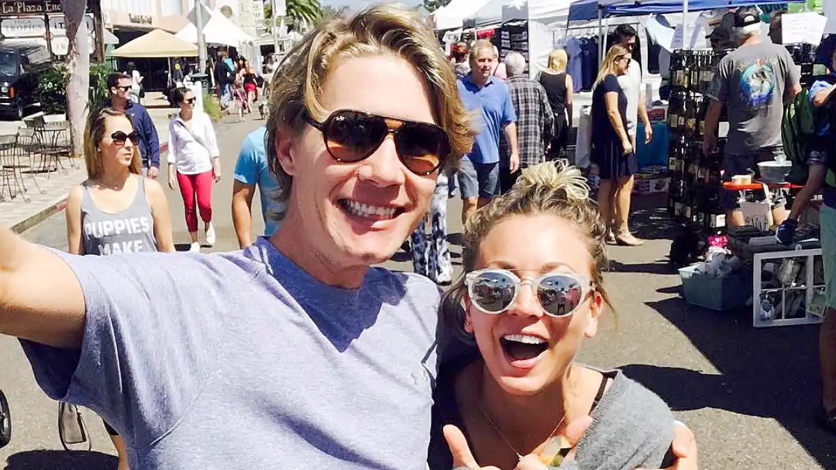 Kaley Cuoco and Karl