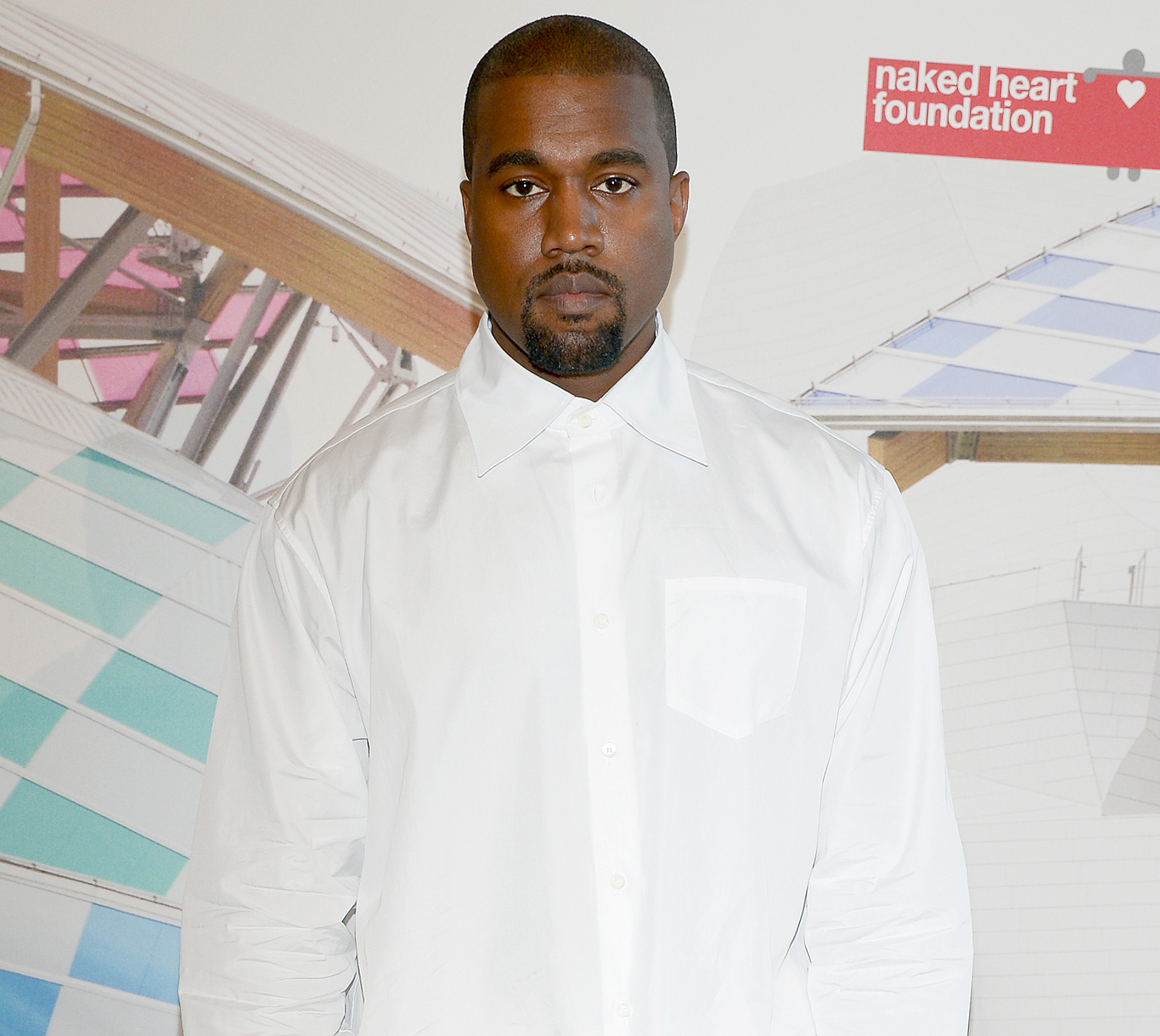 Kanye West attends the "The Art of Giving" Love Ball Naked Heart Foundation Photo Call as part of Paris Fashion Week Haute Couture Fall/Winter 2016-2017 on July 6, 2016 in Paris, France.