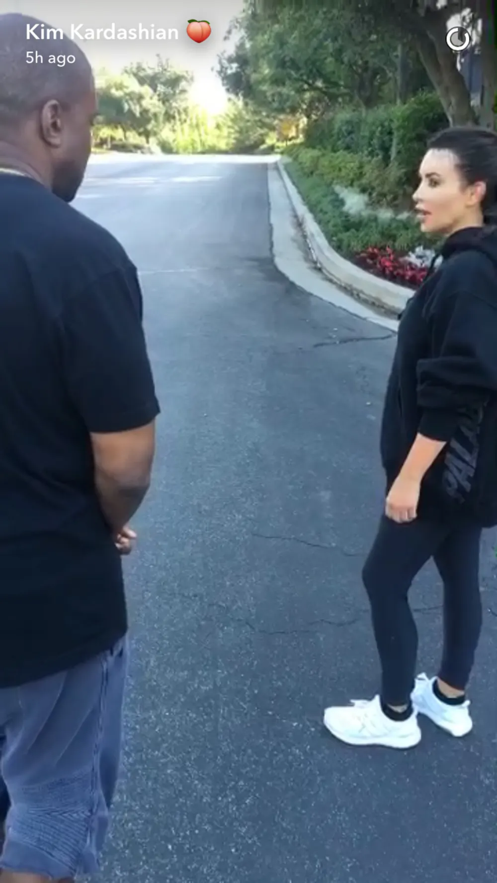 Kanye West and Kim Kardashian