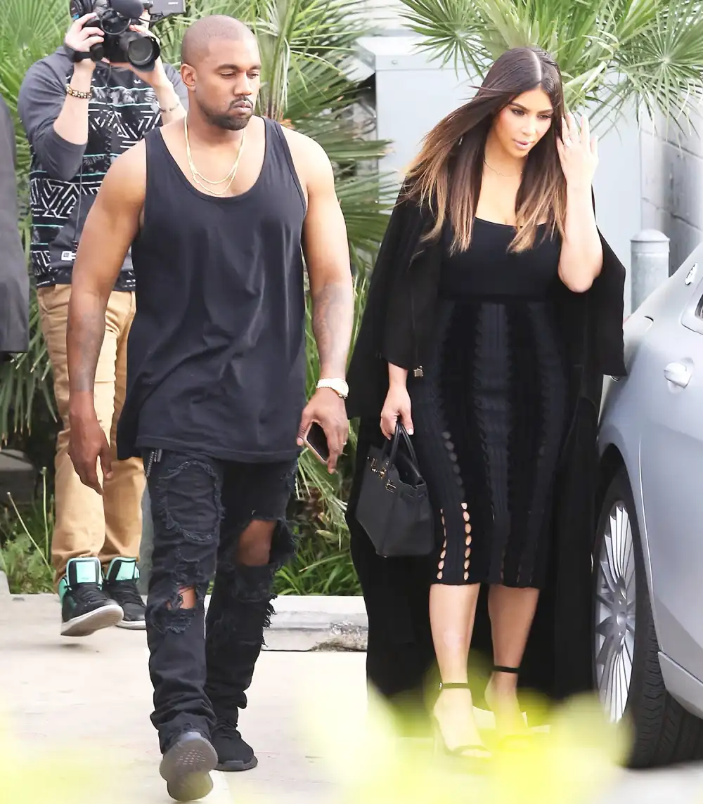 Kanye West and Kim Kardashian