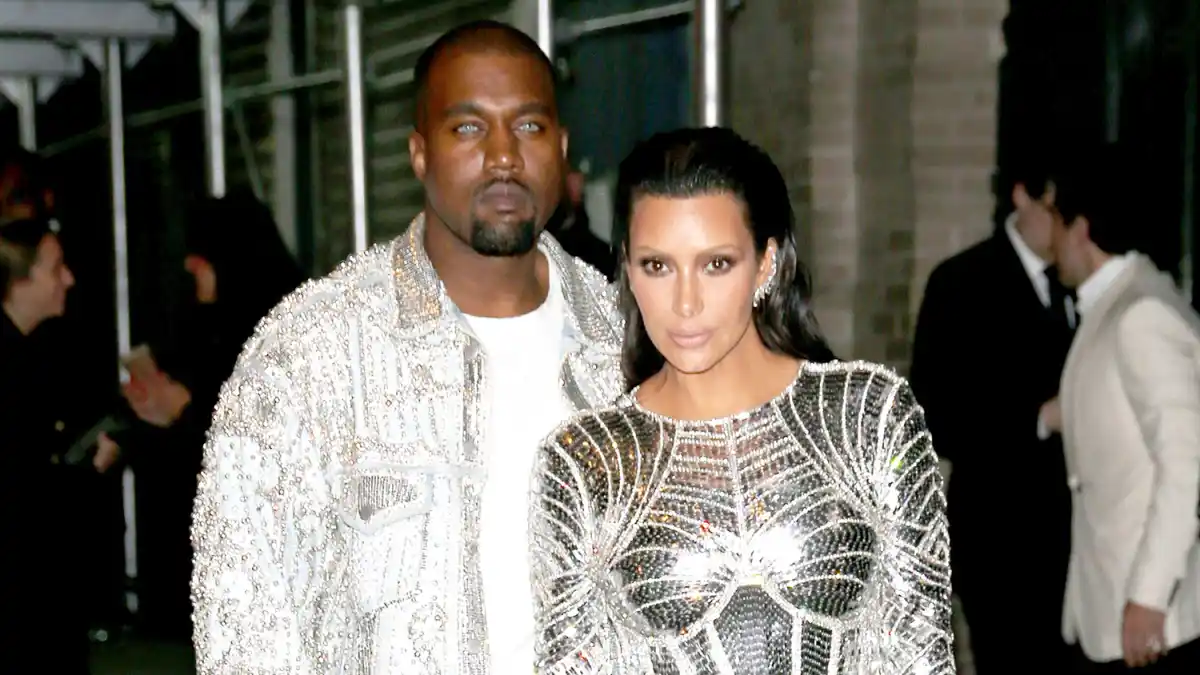 Kanye West and Kim Kardashian