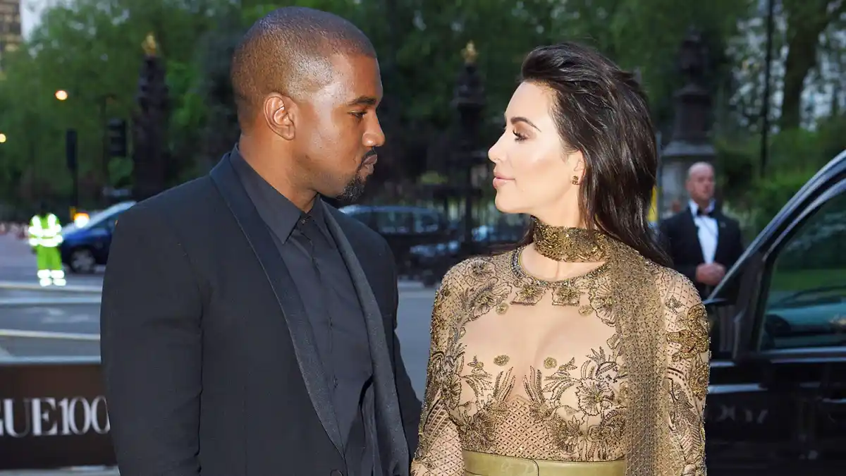 Kanye West and Kim Kardashian