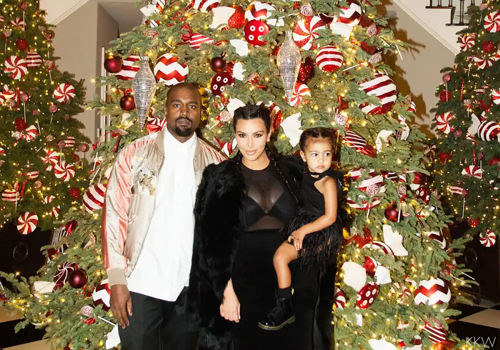 Kanye West, Kim Kardashian, and North West
