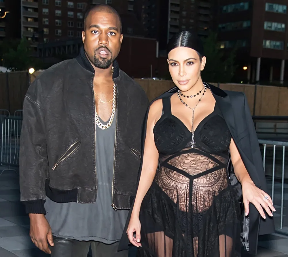 Kanye West and Kim Kardashian
