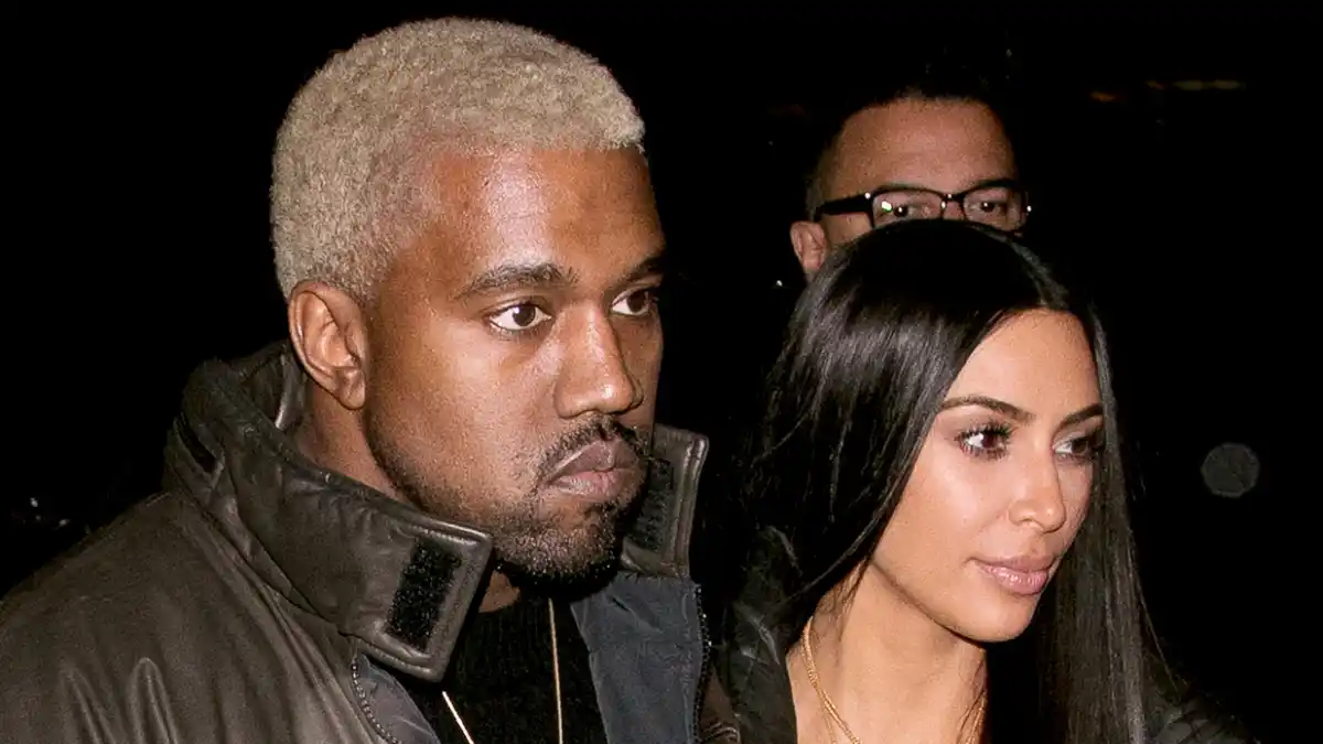 Kanye West and Kim Kardashian West are seen on February 14, 2017 in New York City.