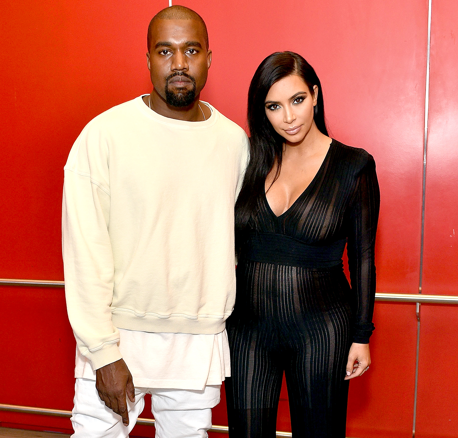 Kayne West and Kim Kardashian attend LACMA Director's Conversation With Steve McQueen, Kanye West, And Michael Govan About "All Day/I Feel Like That" presented by NeueHouse in association with UTA Fine Arts at LACMA on July 24, 2015.