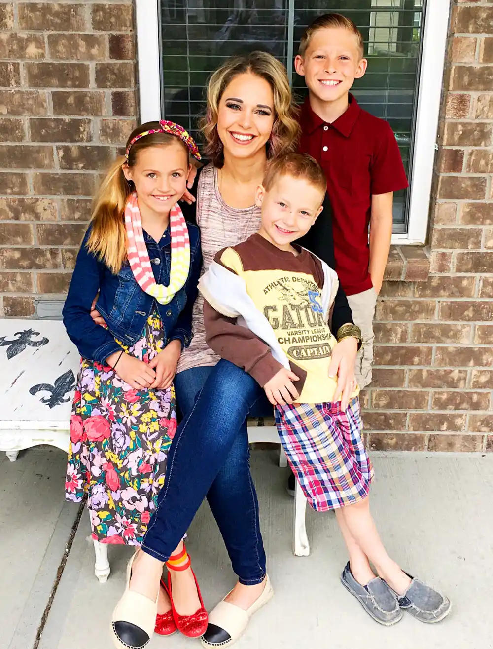 Kara Lewis Newton, Lila, Jack and Silas.