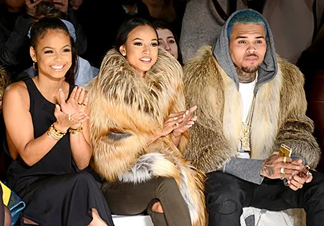 Christina Milian, Karrueche Tran, and Chris Brown