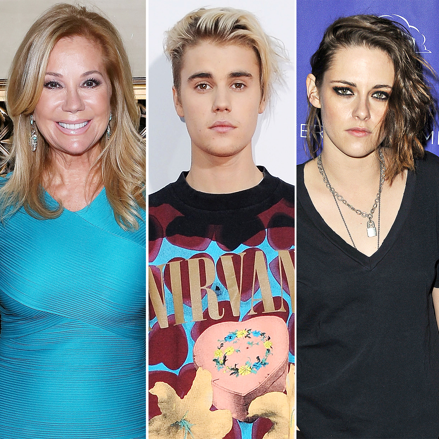 Kathie Lee, Justin Bieber and Kristen Stewart