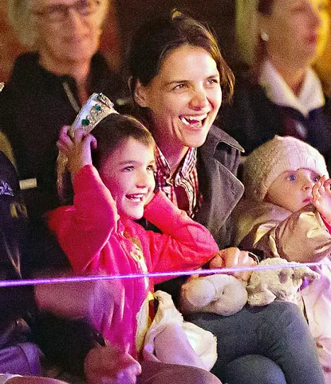 Katie Holmes and Suri Cruise Electric Parade