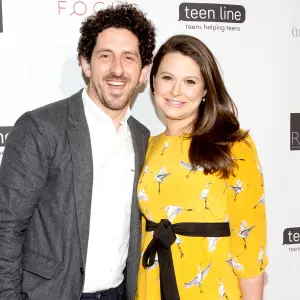 Adam Shapiro and Katie Lowes arrive for Teen Line's Food For Thought Luncheon - The Power of Empathy at The Beverly Hilton Hotel on May 25, 2017 in Beverly Hills, California.
