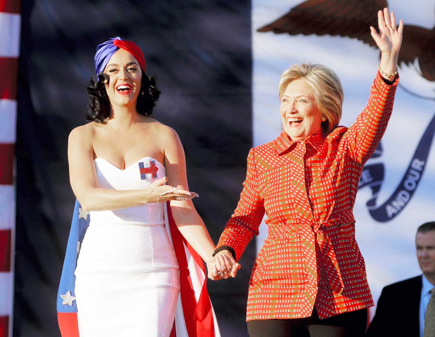 Katy Perry and Hillary Clinton
