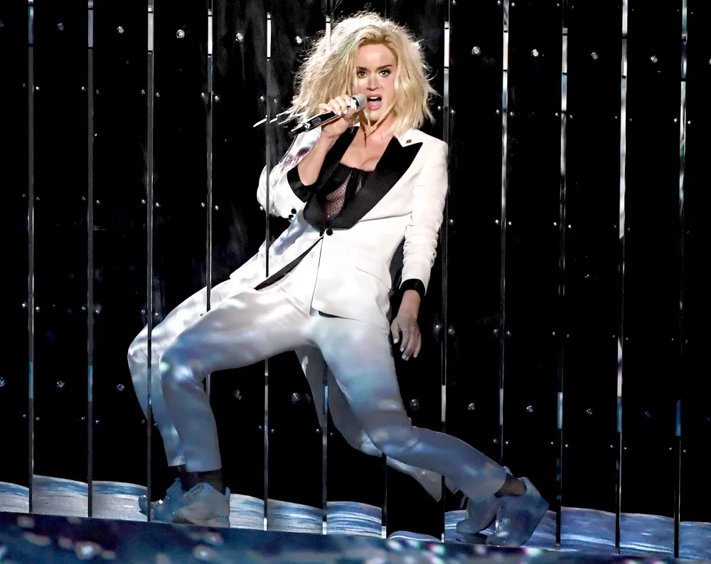 Katy Perry performs onstage during The 59th GRAMMY Awards at STAPLES Center on February 12, 2017 in Los Angeles, California.