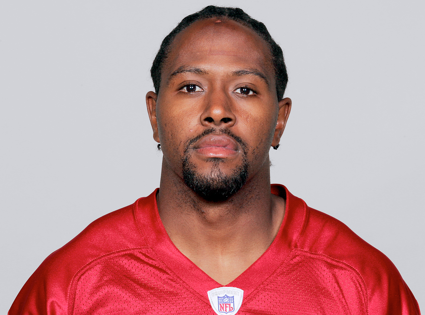Keion Carpenter of the Atlanta Falcons poses for his 2005 NFL headshot at photo day in Atlanta.