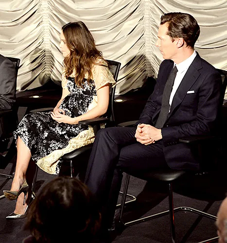 Keira Knightley and Benedict Cumberbatch