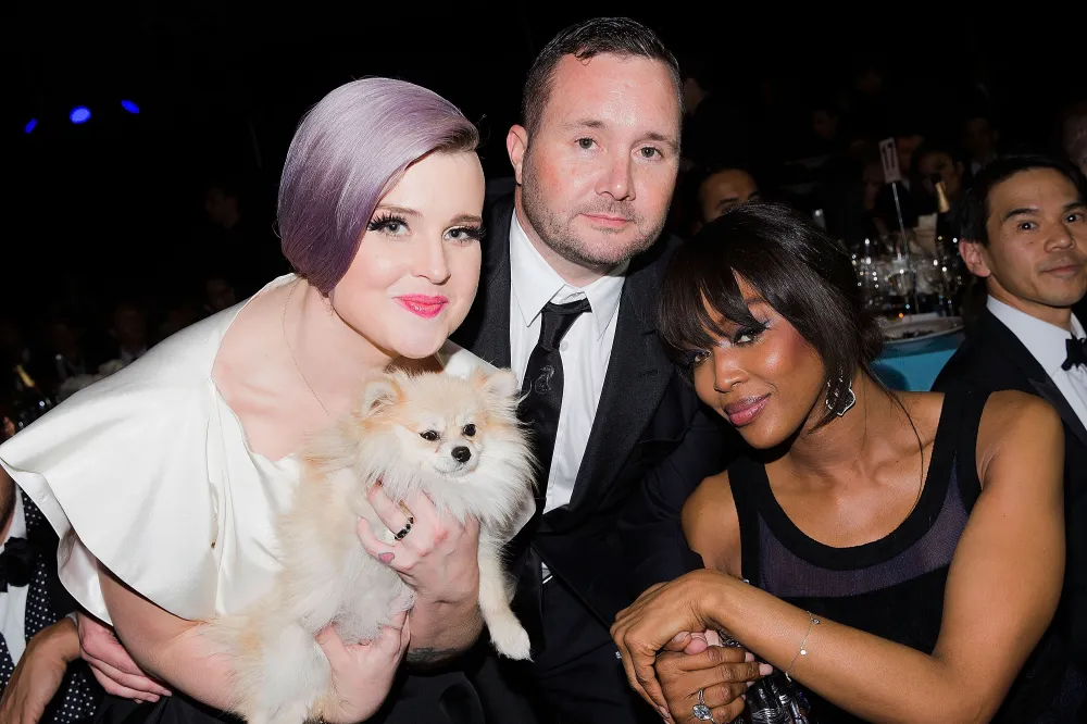 Kelly Osbourne, Kim Jones and Naomi Campbell (from left)