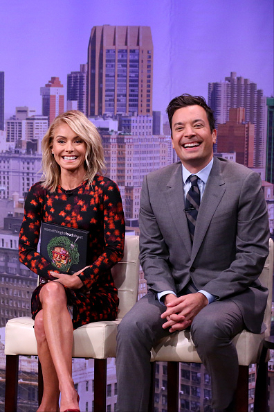 Kelly Ripa and Jimmy Fallon