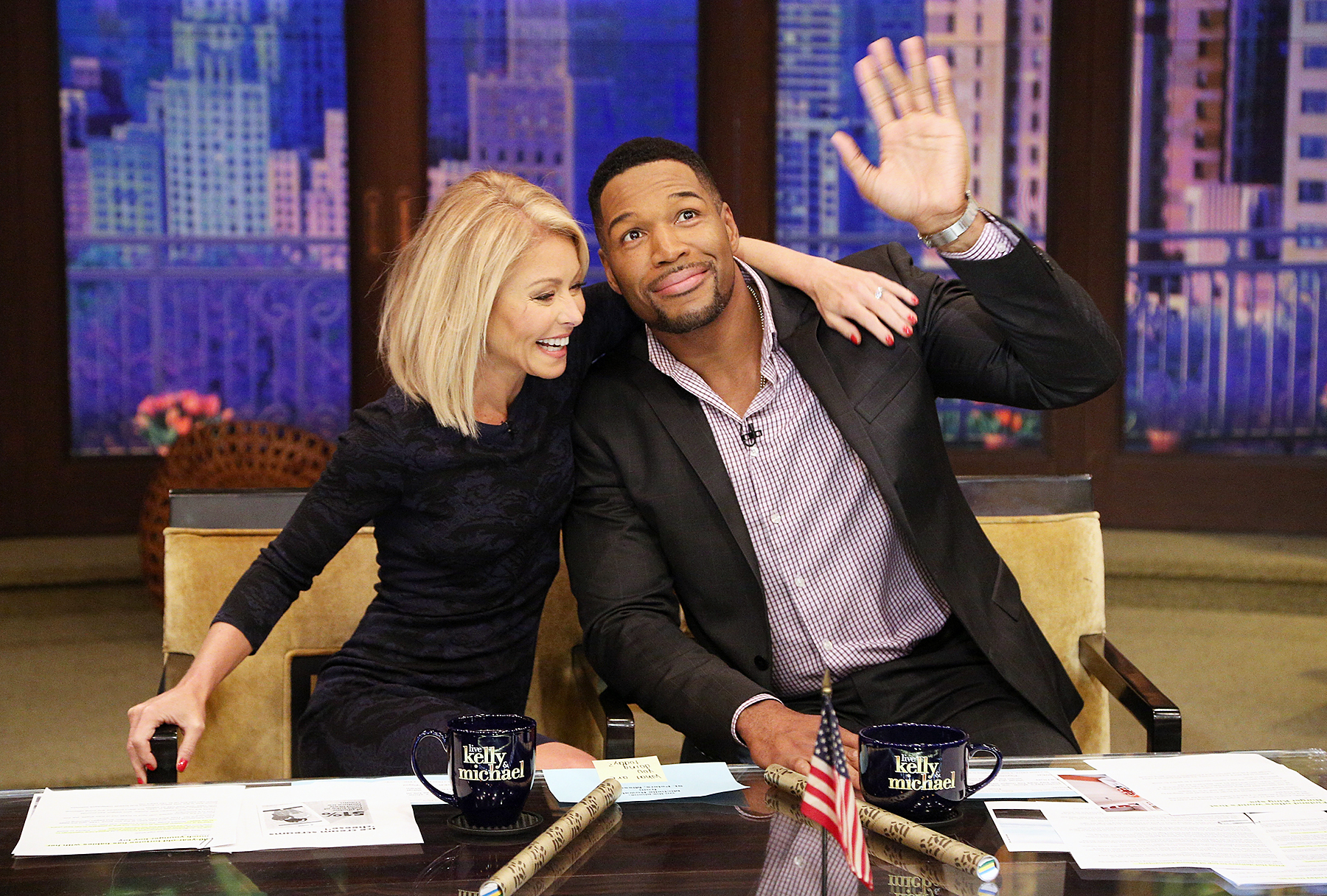 Kelly Ripa and Michael Strahan
