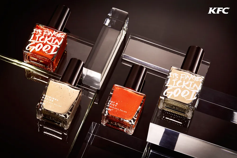 KFC's edible nail polish.