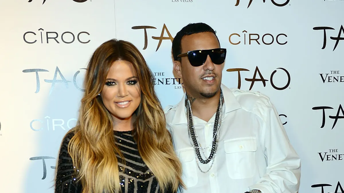 Khloe Kardashian and French Montana at Khloe Kardashian's 30th birthday party in Las Vegas