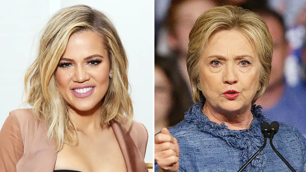 Khloe Kardashian and Hillary Clinton