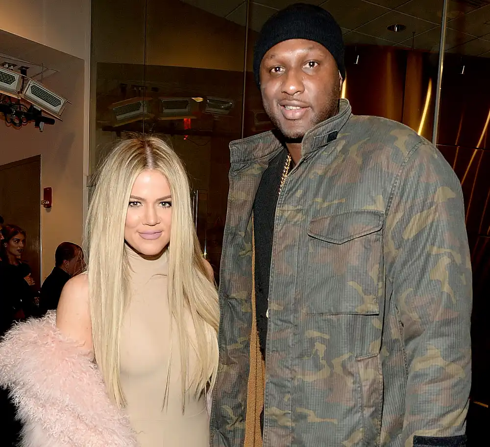 Khloe Kardashian and Lamar Odom attend Kanye West Yeezy Season 3 at Madison Square Garden on February 11, 2016 in New York City.