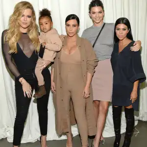Khloe Kardashian, North West, Kim Kardashian-West, Kendall Jenner and Kourtney Kardashian